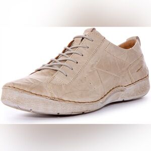 Josef Seibel Men's Casual Lace-Up Sneaker in Light Beige